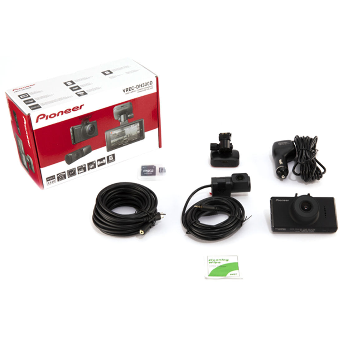 Pioneer VREC-DH300D 2-Channel Dual Recording HD Dash Cam with Rear-View Cam