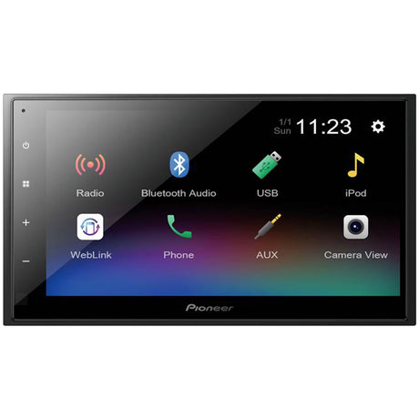 Pioneer DMH-341EX 6.8″ Capacitive Touchscreen Digital Media Receiver (does not play discs) – Open Box