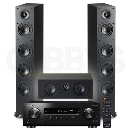 Pioneer VSX-534 5.2-Channel AV Receiver | Paradigm MONITOR SE 6000F 3.0 Speaker Bundle #2