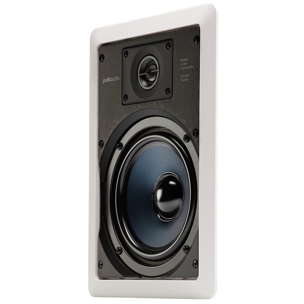 Polk Audio RC65i 6.5" Rectangle In-Wall Speakers - Pair