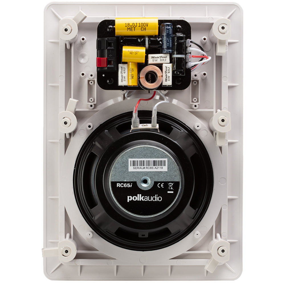 Polk Audio RC65i 2 Way In Wall スピーカー (ペア, White)  Polk Aud 並行輸入品