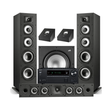 Onkyo TX-NR6100 7.2 Channel THX Certified Network A/V Receiver | Polk Audio Monitor XT70 Floor Standing Loudspeakers – Pair | XT35 Center Channel | XT90 Height Speaker - Pair | XT12 12” Subwoofer - Bundle