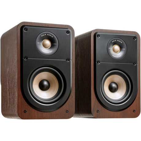 Pair of brown Polk ES15 speakers