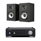 Polk Audio Monitor XT15 Compact Bookshelf Speakers (Pair) | TEAC AI301DAXB Integrated Amplifier w/ USB DAC - Bundle