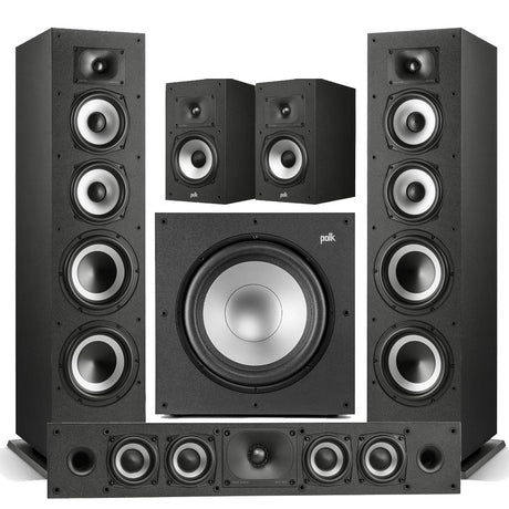 Polk Audio Monitor XT70 Floorstanding Speakers | Monitor XT35 High Res Loudspeaker |  Monitor XT20 High Res Loudspeaker | Monitor XT12 12” Powered Subwoofer - Bundle (Copy)