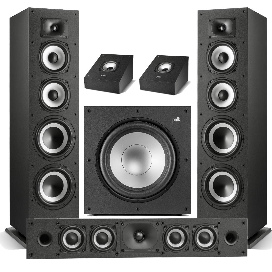 Polk Audio Monitor XT70 Floor Standing Loudspeakers - Pair | XT35