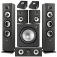 Polk Audio XT60 Floor Standing Speakers - Pair| Monitor XT30 Center Channel | XT15 Bookshelf Speakers | XT90 Height Speaker | XT12 12” Powered Subwoofer - Bundle