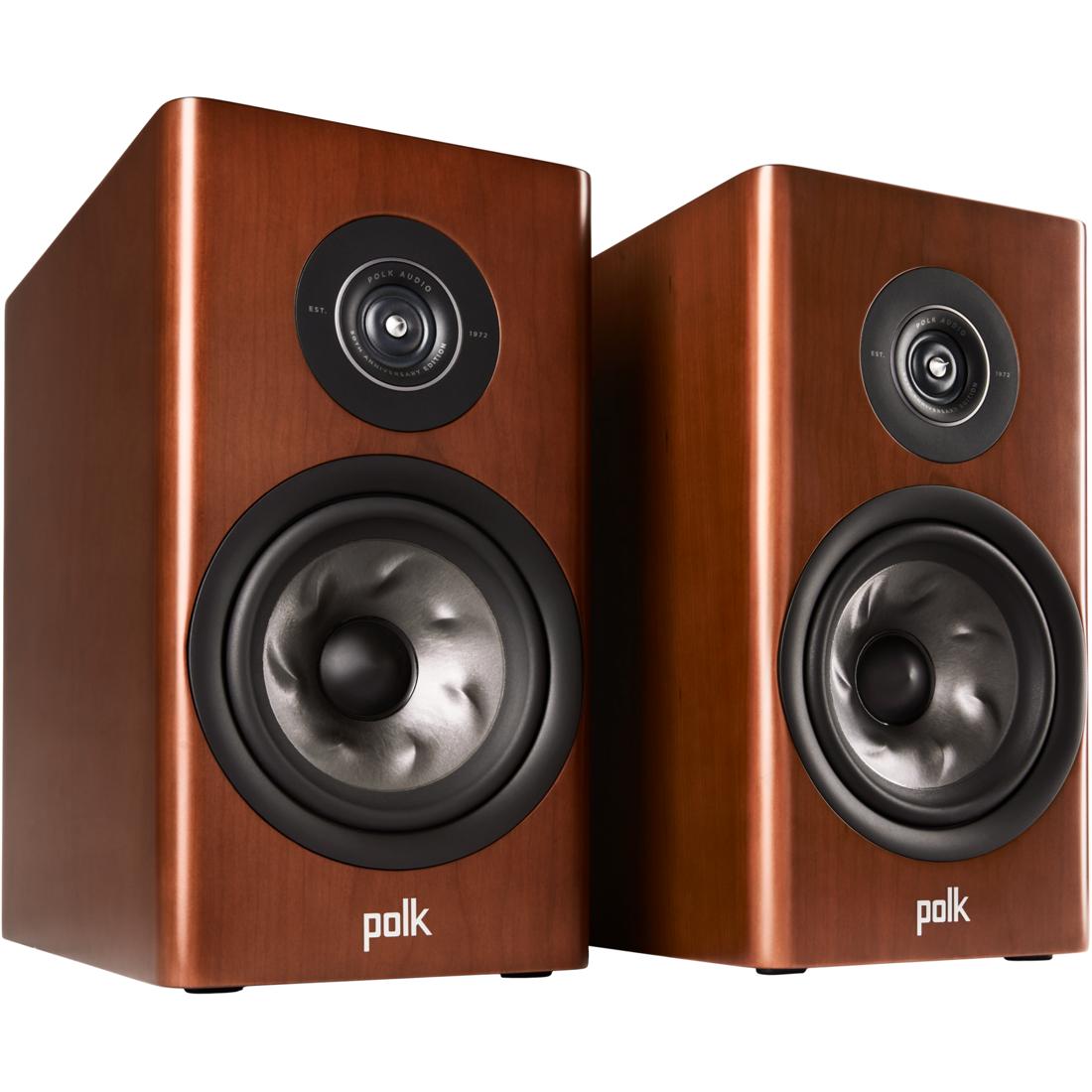 Polk Reserve R200 Anniversary Edition Cherry bookshelf speakers