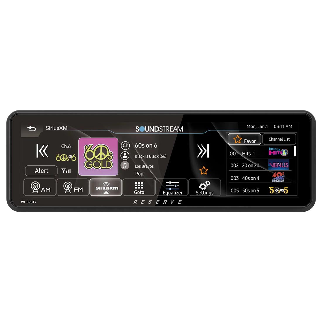 Precision Power WHD.9813 Motorcycle Head Unit for 1998–2013 Harley-Davidson Touring - Soundstream Reserve