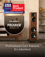 Paradigm Premier 820F V2 Floor Standing Speakers - Walnut - Pair