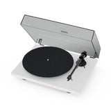 Pro-Ject T1 EVO Phono Turntable in white with dust cover