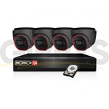 Provision 2MP Turret Camera Security Bundle x 4 – Grey