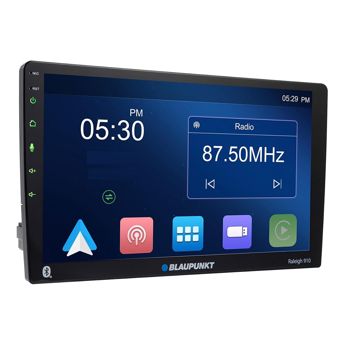 Blaupunkt RALEIGH910 Single Din Floating Mount Receiver 10.1" Screen With BT / Apple CarPlay / Android Auto