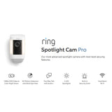Ring Spotlight Cam Pro Battery Powered Motion Detection, Night Vision Camera, Black