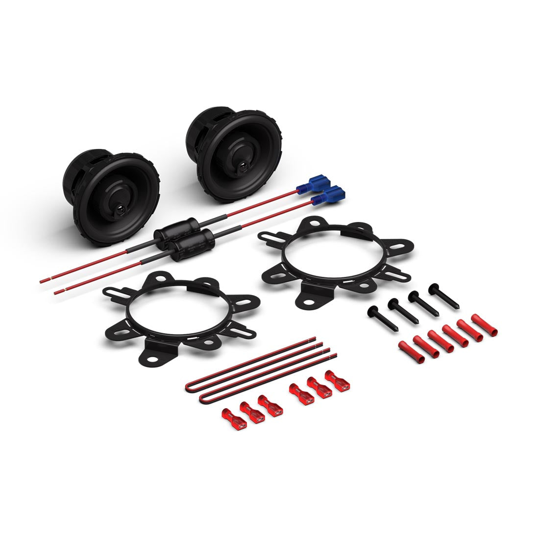 Rockford Fosgate P1V2-25 Punch P1 2.5" 3-Way Coaxial Speakers - Pair (P1V225)