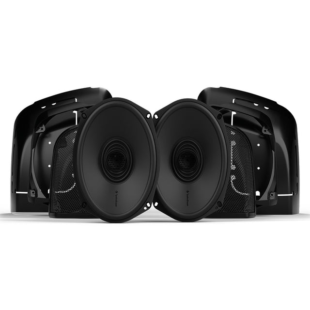 Rockford Fosgate HD14BL69 6"x9” Full Range Saddlebag Speakers for Select 2014-2023 Harley-Davidson Motorcycles - Pair