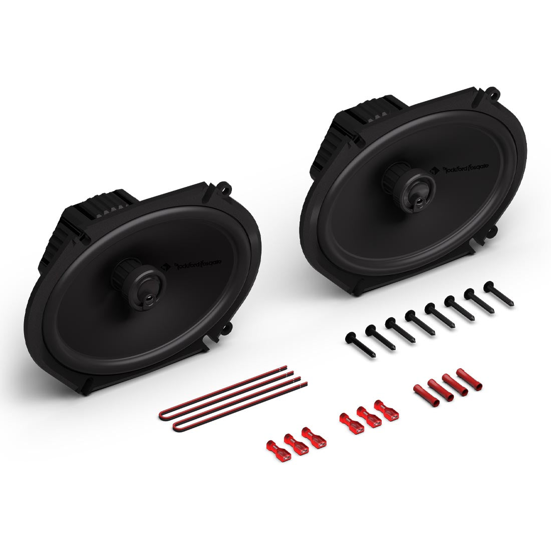 Rockford Fosgate P1V2-68 Punch P1 6"x8" 3-Way Coaxial Speakers - Pair