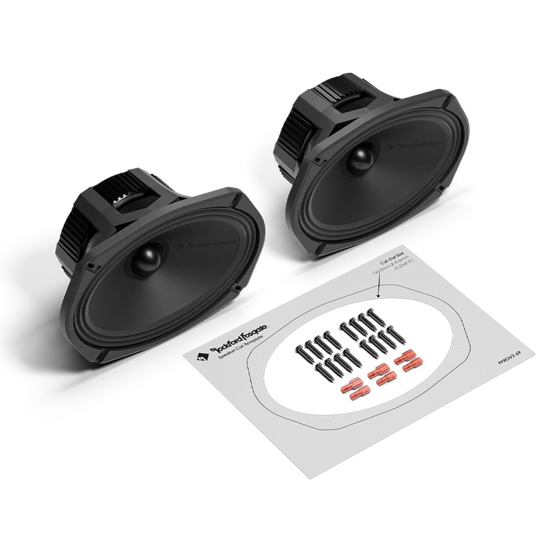 Rockford Fosgate PPROV2-69 Punch Pro 6x9” 4-Ohm Midrange Speakers - Pair