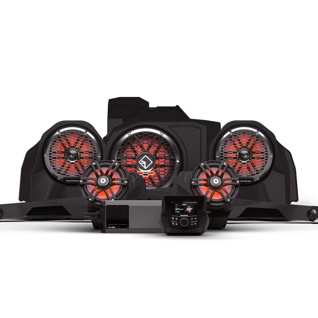 Rockford Fosgate RZR24XP-STG6 7-Speaker 1,500-Watt Audio System for Select 2024-up Polaris RZR XP