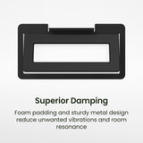 Kanto S12 Low-Profile Center Channel Speaker Stand with 16° Tilt - Black