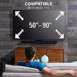 SANUS WSSATM1-B2 Extendable Soundbar TV Mount For Sonos Arc And Arc Ultra - Black