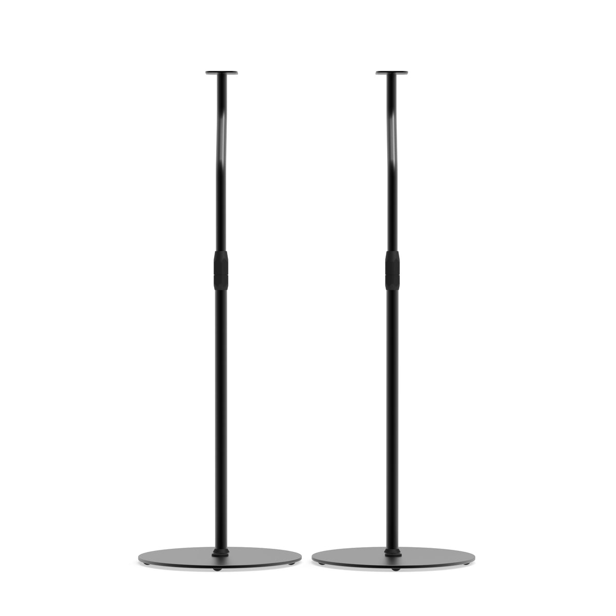 Kanto SLH Universal Height-Adjustable Satellite Speaker Stands with 26"-40" Adjustment - Black - Pair