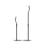 Kanto SLH Universal Height-Adjustable Satellite Speaker Stands with 26"-40" Adjustment - Black - Pair