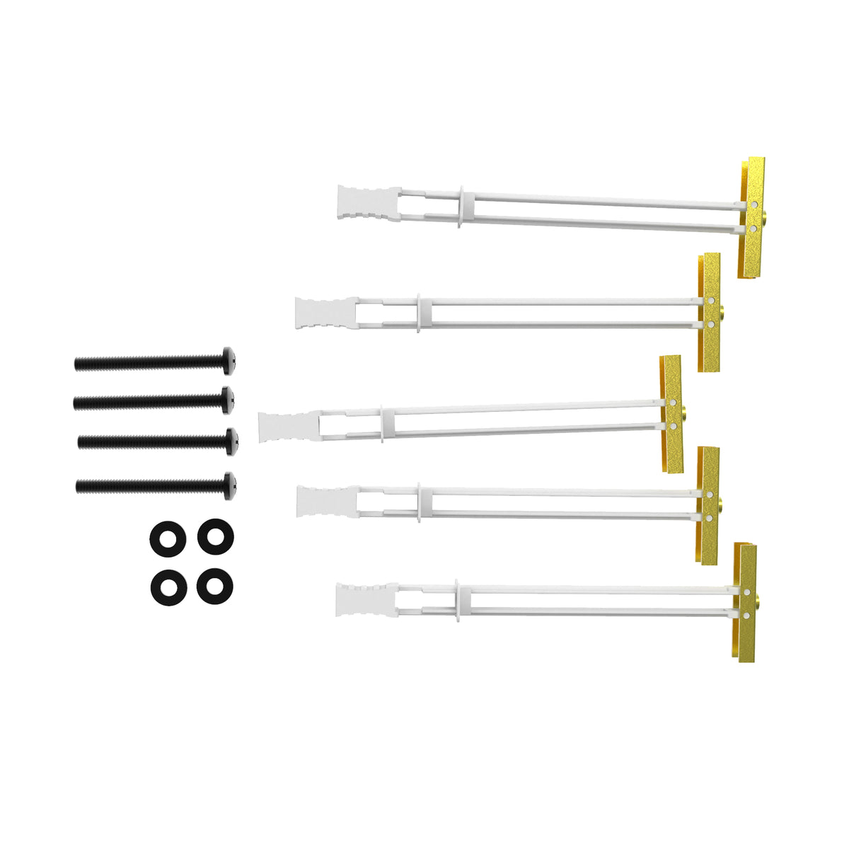 Kanto SW-KIT Metal Stud TV Wall Mounting Kit with 100 lb Capacity - White