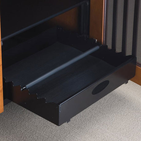 Salamander CA/UPT Bottom Shelf Media Tray Designed for Cabinets – Black