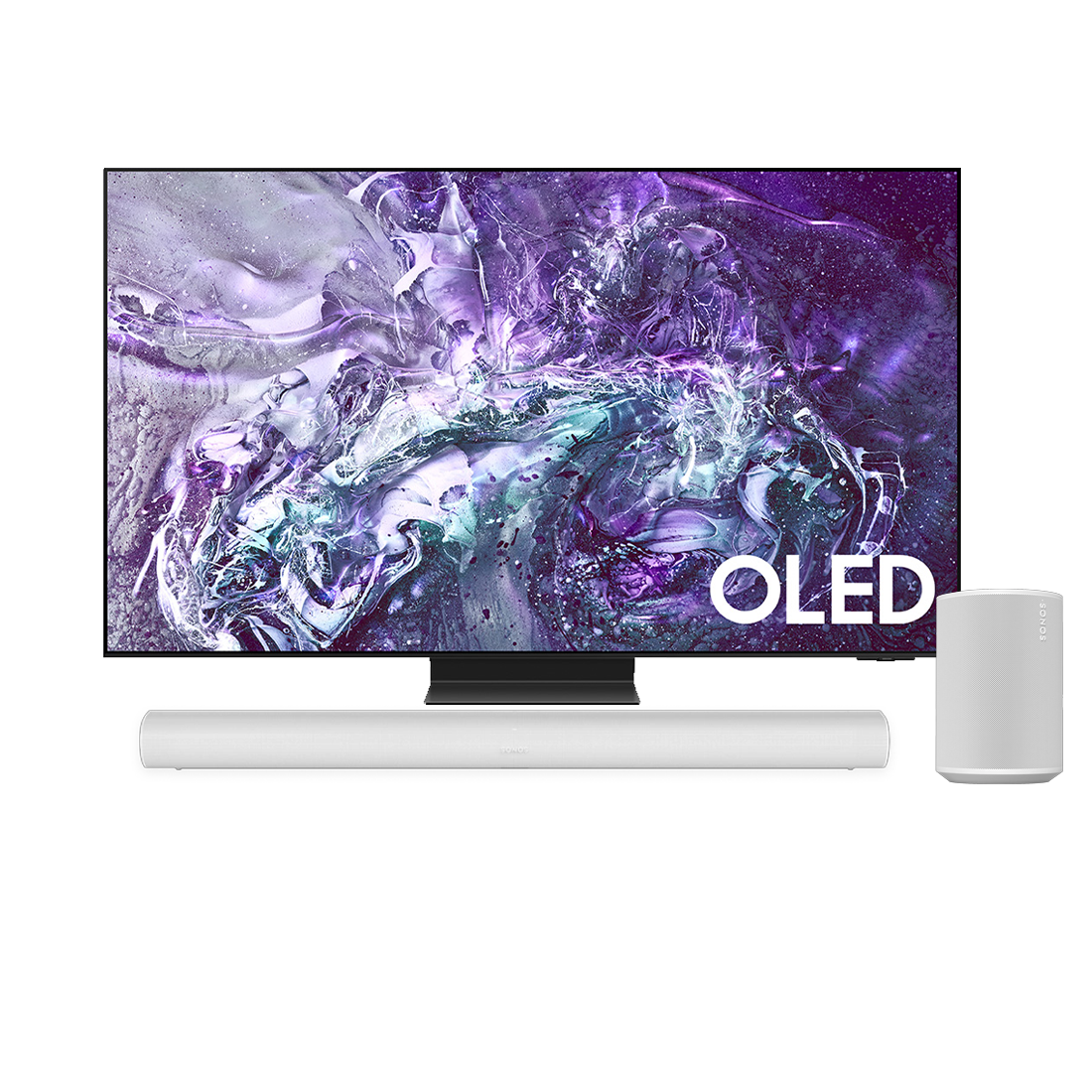 Samsung QN55S95DAFXZC 55" OLED 4K Smart TV | Sonos Surround Set with Arc Era 100 - Bundle