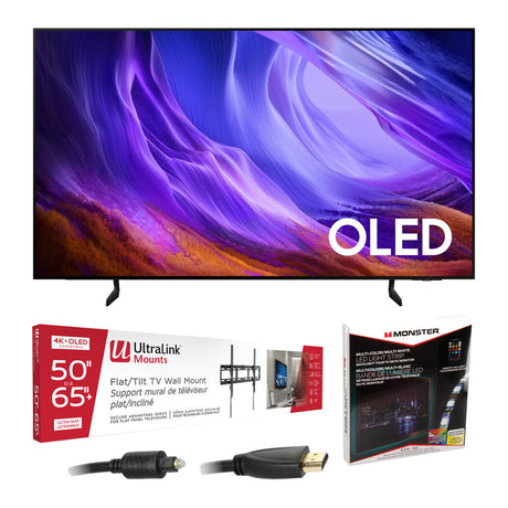 Samsung S85H OLED 4K Vision AI Smart TV - 2026 | Ultralink KIT3LED Home Entertainment Starter Kit - Bundle
