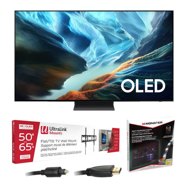 Samsung S90H OLED 4K Smart TV with Vision AI - 2026 | Ultralink KIT3LED Home Entertainment Starter Kit - Bundle
