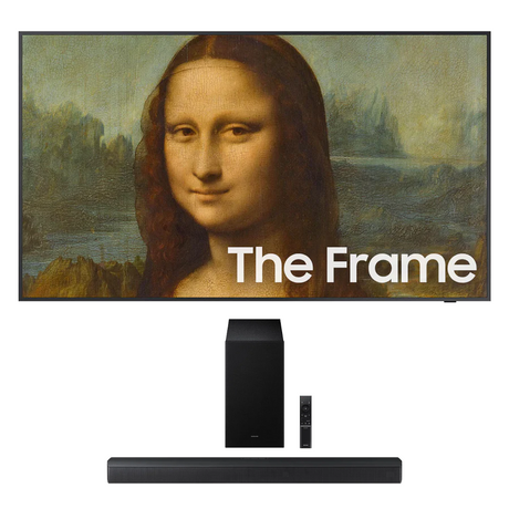 Samsung QN32LS03CBFXZC 32" The Frame QLED Smart TV | Samsung HW-B650F/ZC 3.1 Channel Soundbar - 2025 - Bundle