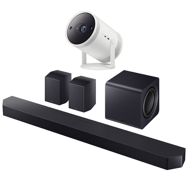 Samsung HW-Q990F/ZC 11.1.4 Channel Soundbar | SP-LFF3CLAXXZC The Freestyle 2nd Gen Projector - Bundle