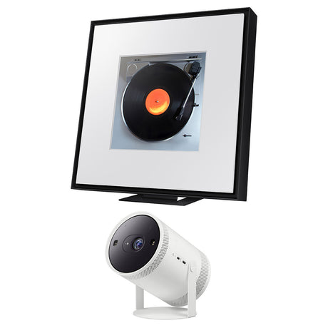 Samsung SP-LFF3CLAXXZC The Freestyle 2nd Gen Compact Portable Projector | HW-LS60D/ZC Music Frame Wireless Speaker - Bundle