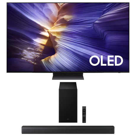 Samsung S90F OLED 4K Vision AI Smart TV | HW-B650F/ZC 3.1 Channel Soundbar - 2025 - Bundle
