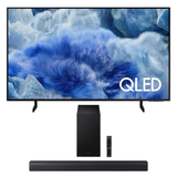 Samsung Q8F QLED 4K Vision AI Smart TV | Samsung HW-B550F/ZC 2.1 Channel Soundbar - 2025 - Bundle