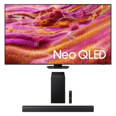 Samsung QN90F Neo QLED 4K Vision AI Smart TV  | HW-B550F/ZC 2.1 Channel Soundbar - 2025 (HWB550F/ZC) - Bundle