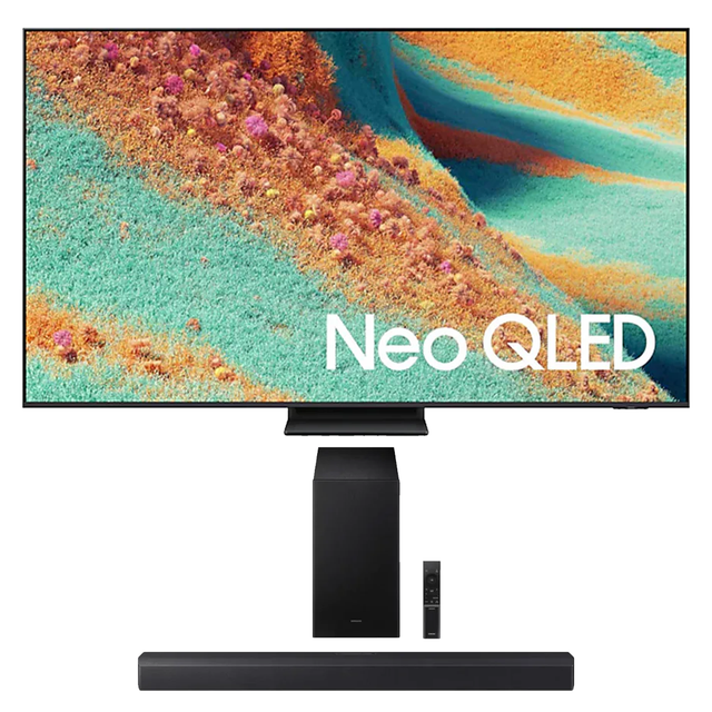 Samsung QN85F Neo QLED 4K Vision AI Smart TV | HW-B550F/ZC 2.1 Channel Soundbar - 2025 (HWB550F/ZC) - Bundle