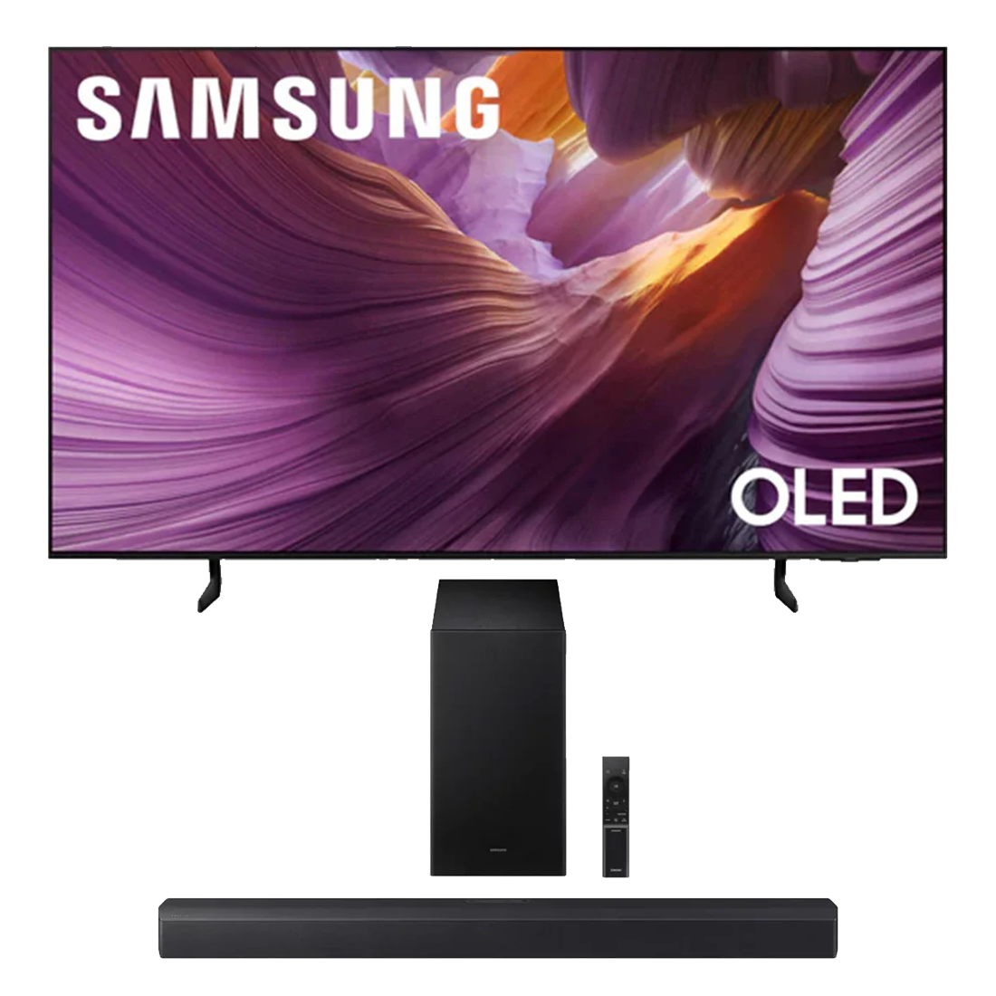 Samsung S85F OLED 4K Vision AI Smart TV | HW-B550F/ZC 2.1 Channel Soundbar - 2025 - Bundle