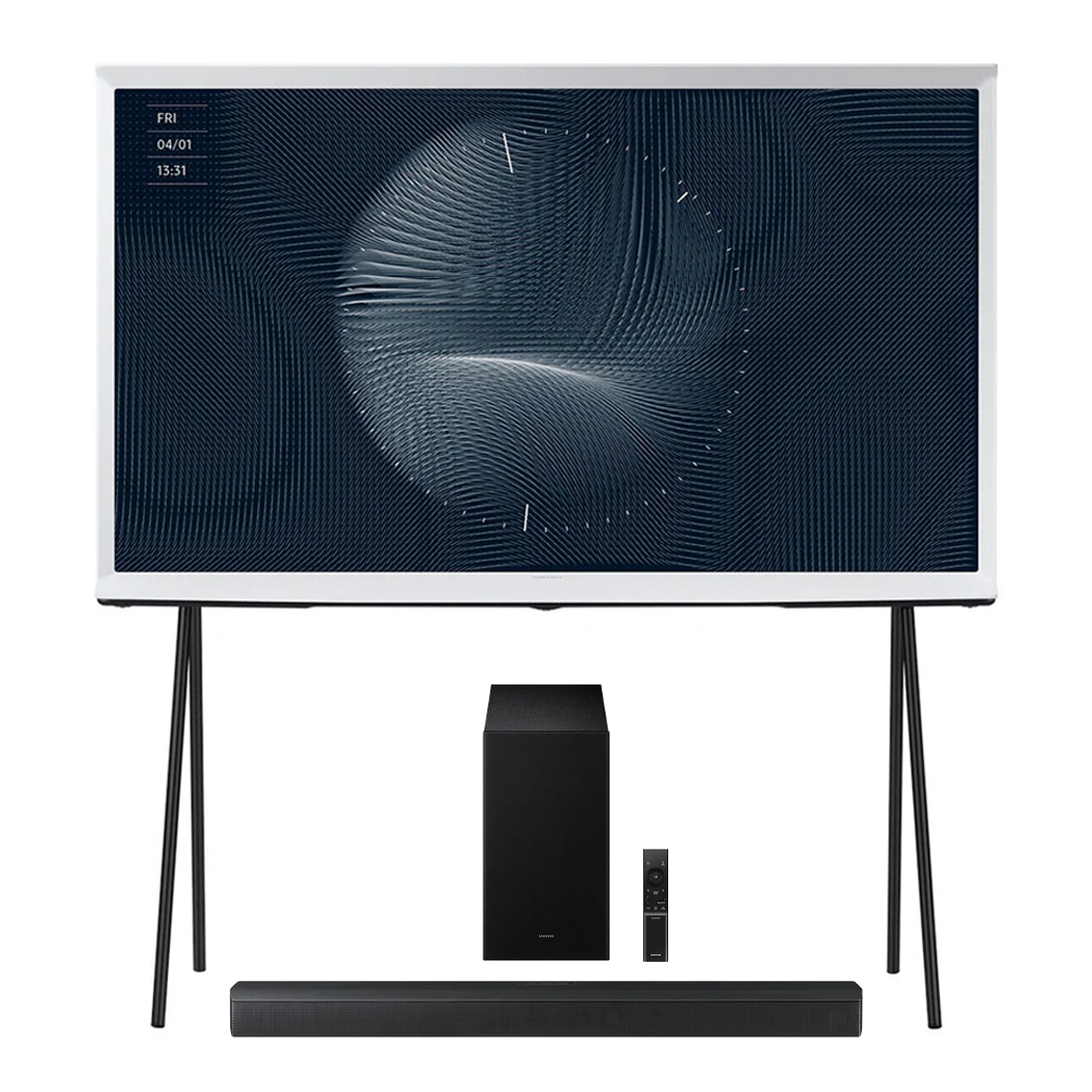 Samsung LS01DAFXZC The Serif 4K Smart TV - 2024 | HW-B650F/ZC 3.1 Channel Soundbar - 2025 - Bundle