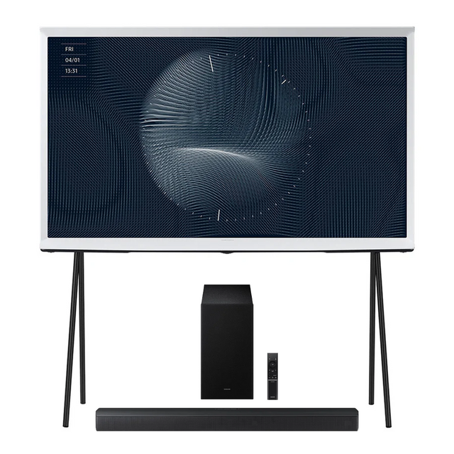 Samsung LS01DAFXZC The Serif 4K Smart TV - 2024 | HW-B650F/ZC 3.1 Channel Soundbar - 2025 - Bundle