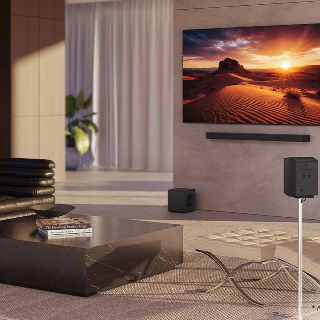 Samsung HW-Q990H/ZC 11.1.4 Channel Soundbar with Subwoofer & Rear Speaker - 2026 Model