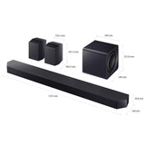 Samsung HW-Q990H/ZC 11.1.4 Channel Soundbar with Subwoofer & Rear Speaker - 2026 Model