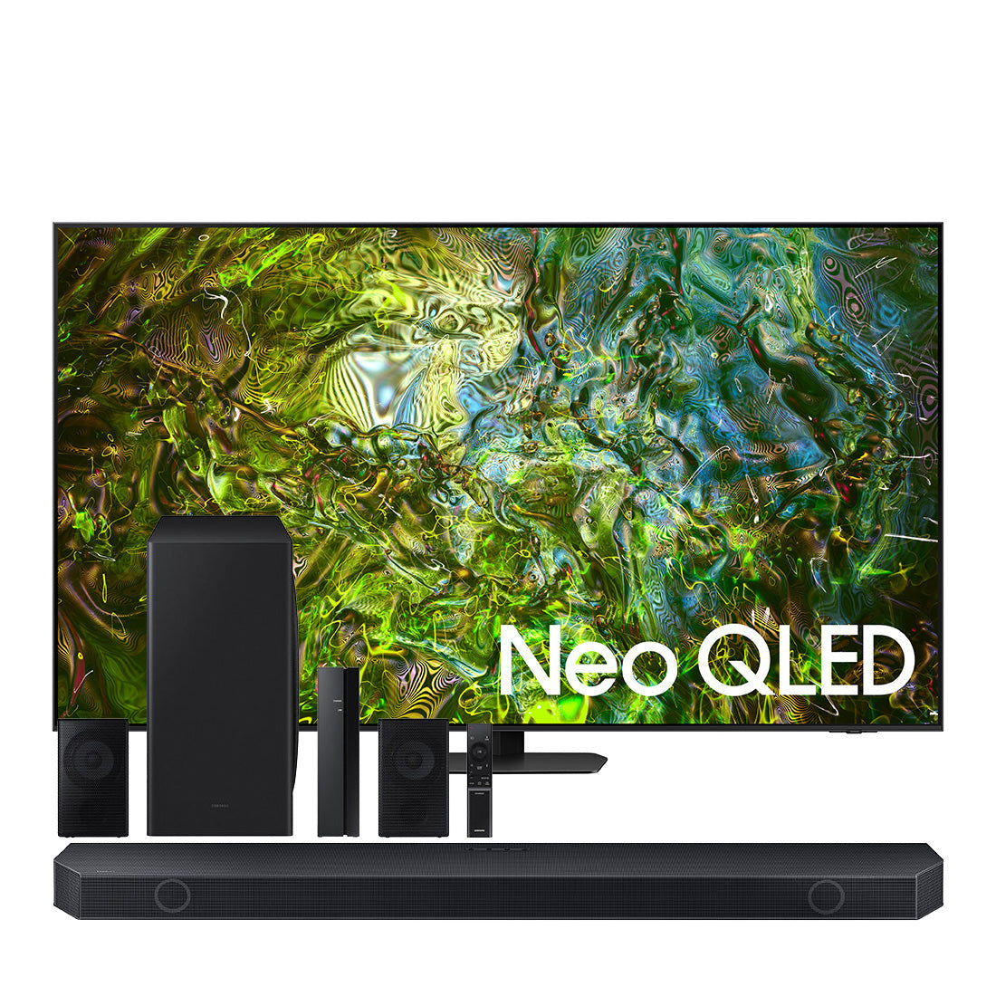 Samsung QN90DAFXZC Neo QLED 4K Smart TV | HW-Q910D/ZC 9.1.2 Channel Soundbar