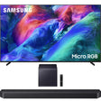 Samsung R85H Micro RGB 4K Vision AI Smart TV | Samsung HW-Q900H/ZC 7.1.2 Channel Soundbar - 2026 Bundle