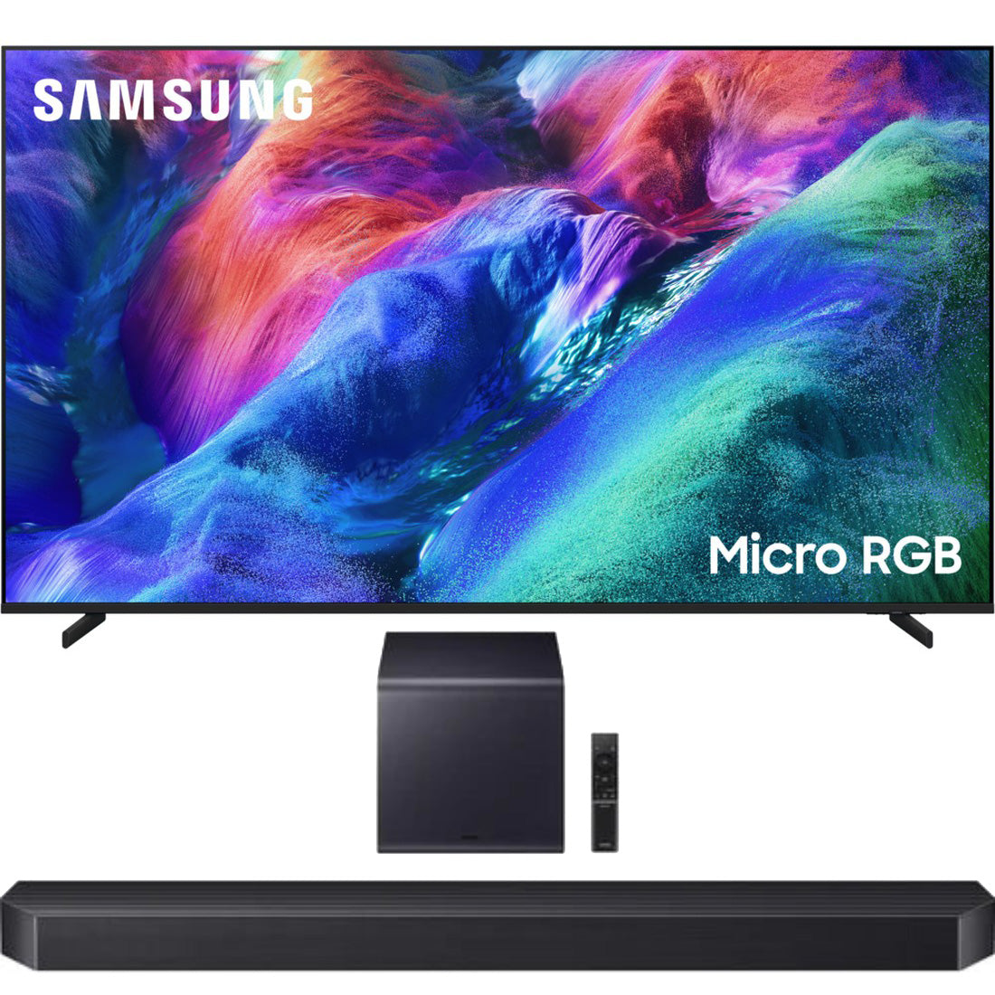 Samsung R85H Micro RGB 4K Vision AI Smart TV | Samsung HW-Q900H/ZC 7.1.2 Channel Soundbar - 2026 Bundle