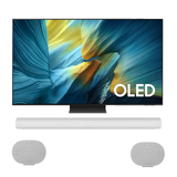 Samsung S95F OLED 4K Vision AI Smart TV - 2025 | Sonos Premium Surround Set with Arc - Arc | Era 300 (2) - Bundle