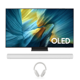 Samsung S95F OLED 4K Vision AI Smart TV - 2025 | Sonos Ace Wireless Over-Ear Active Noise Cancelling Headphones | Sonos Arc Premium Smart Soundbar - Bundle