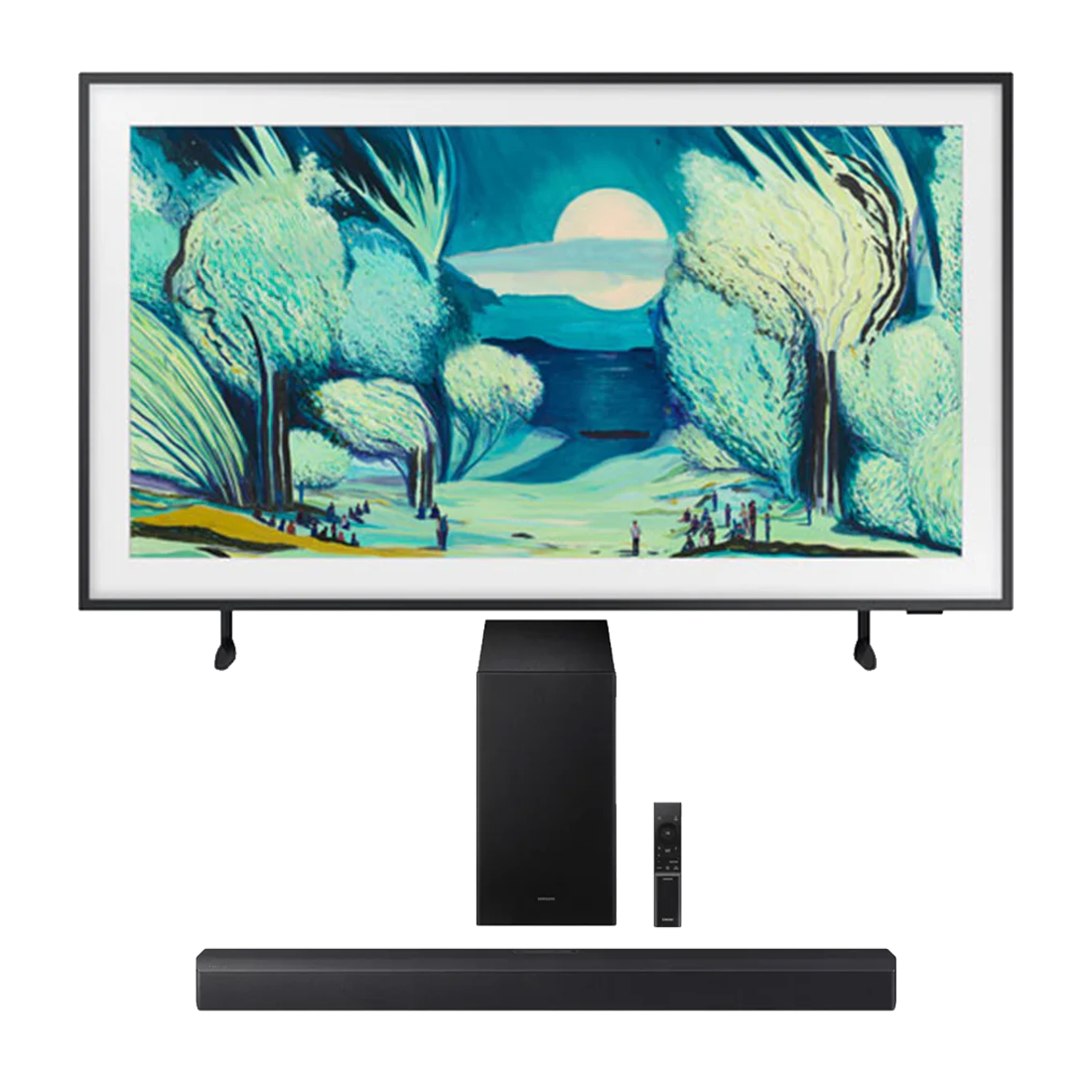 Samsung LS03F The Frame QLED Smart TV - 2025 | Samsung HW-B550F/ZC 2.1 Channel Soundbar - 2025 - Bundle